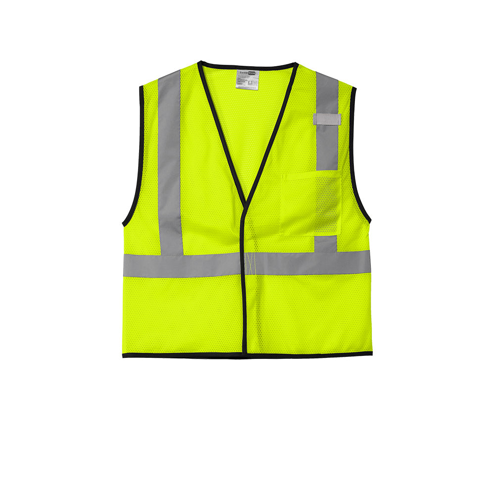 CornerStone ® ANSI 107 Class 2 Economy Mesh One-Pocket Vest - Safety Yellow
