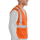 CornerStone® ANSI 107 Class 2 Economy Mesh Zippered Vest - Safety Orange