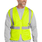 CornerStone® ANSI 107 Class 2 Economy Mesh Zippered Vest - Safety Yellow