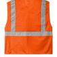 CornerStone® ANSI 107 Class 2 Economy Mesh Zippered Vest - Safety Orange