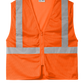 CornerStone® ANSI 107 Class 2 Economy Mesh Zippered Vest - Safety Orange