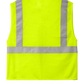 CornerStone® ANSI 107 Class 2 Economy Mesh Zippered Vest - Safety Yellow