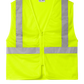CornerStone® ANSI 107 Class 2 Economy Mesh Zippered Vest - Safety Yellow