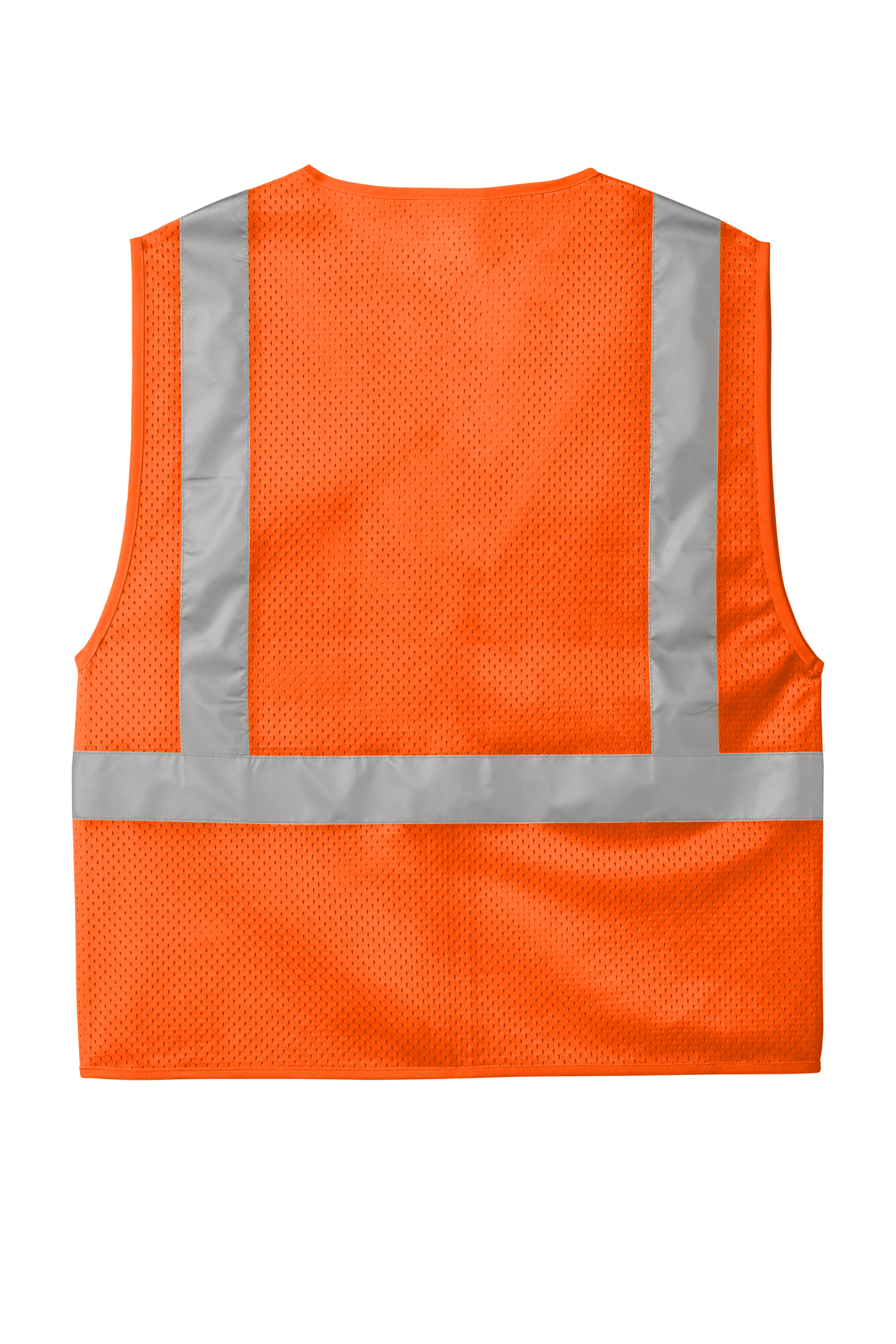 CornerStone® ANSI 107 Class 2 Mesh Zippered Vest - Safety Orange