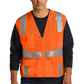 CornerStone® ANSI 107 Class 2 Mesh Six-Pocket Zippered Vest - Safety Orange