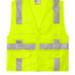 CornerStone® ANSI 107 Class 2 Mesh Six-Pocket Zippered Vest - Safety Yellow