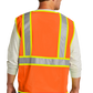 CornerStone® ANSI 107 Class 2 Surveyor Zippered Two-Tone Vest - Safety Orange