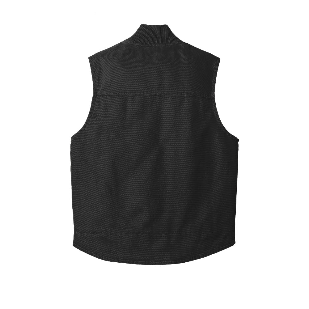 CornerStone® Washed Duck Cloth Vest - Black
