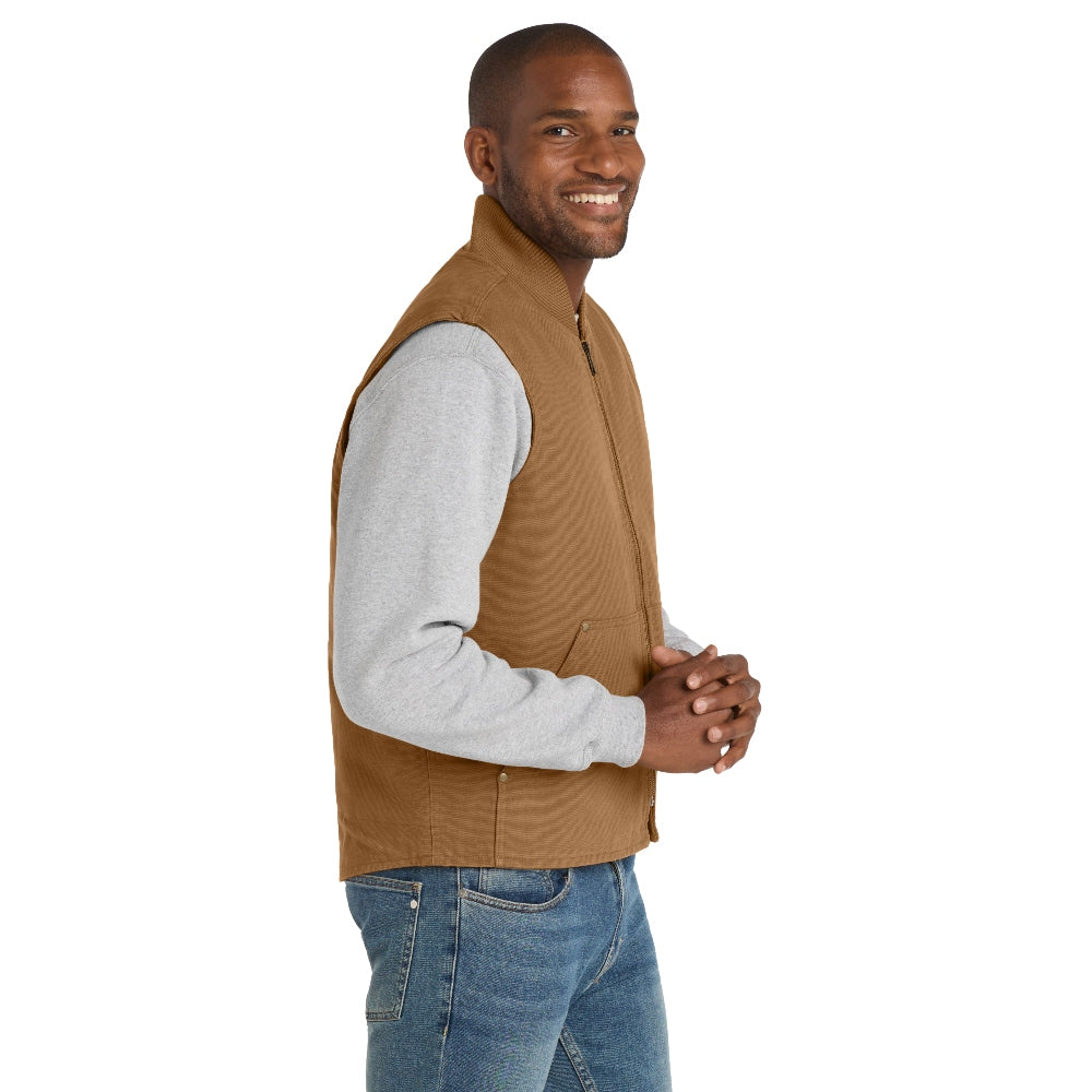 CornerStone® Washed Duck Cloth Vest - Duck Brown