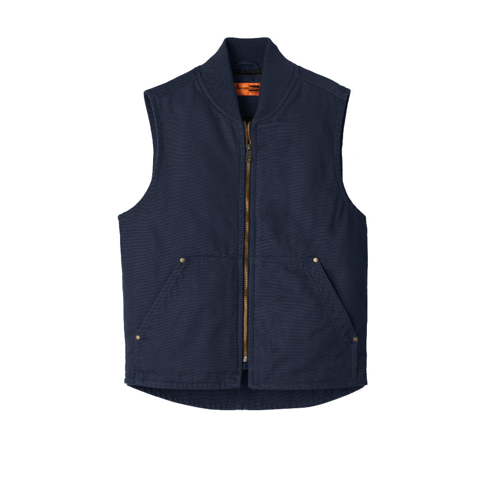 CornerStone® Washed Duck Cloth Vest - Navy