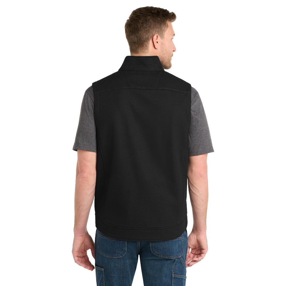 CornerStone® Duck Bonded Soft Shell Vest - Black