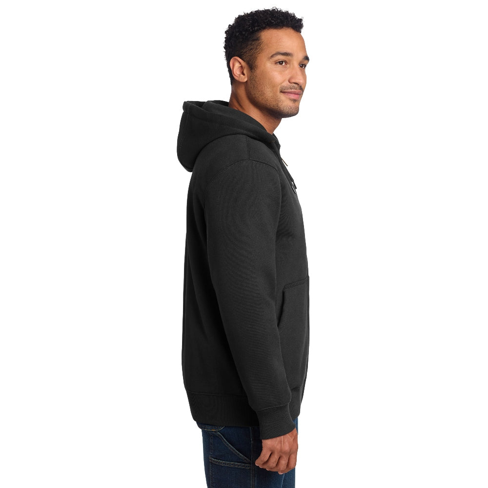 Carhartt® Rain Defender® Paxton Heavyweight Hooded Zip-Front Sweatshirt - Black