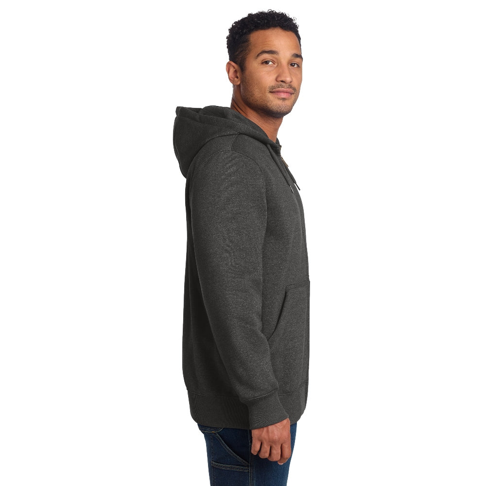 Carhartt® Rain Defender® Paxton Heavyweight Hooded Zip-Front Sweatshirt - Carbon Heather