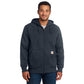 Carhartt® Rain Defender® Paxton Heavyweight Hooded Zip-Front Sweatshirt - New Navy