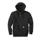 Carhartt® Rain Defender® Paxton Heavyweight Hooded Zip-Front Sweatshirt - Black