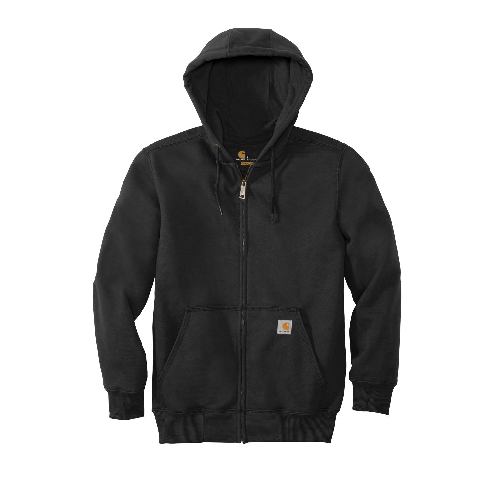 Carhartt® Rain Defender® Paxton Heavyweight Hooded Zip-Front Sweatshirt - Black