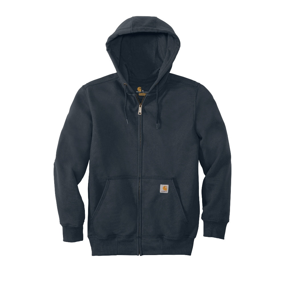 Carhartt® Rain Defender® Paxton Heavyweight Hooded Zip-Front Sweatshirt - New Navy