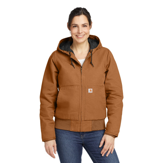 Carhartt® Women’s Washed Duck Active Jac - Carhartt Brown