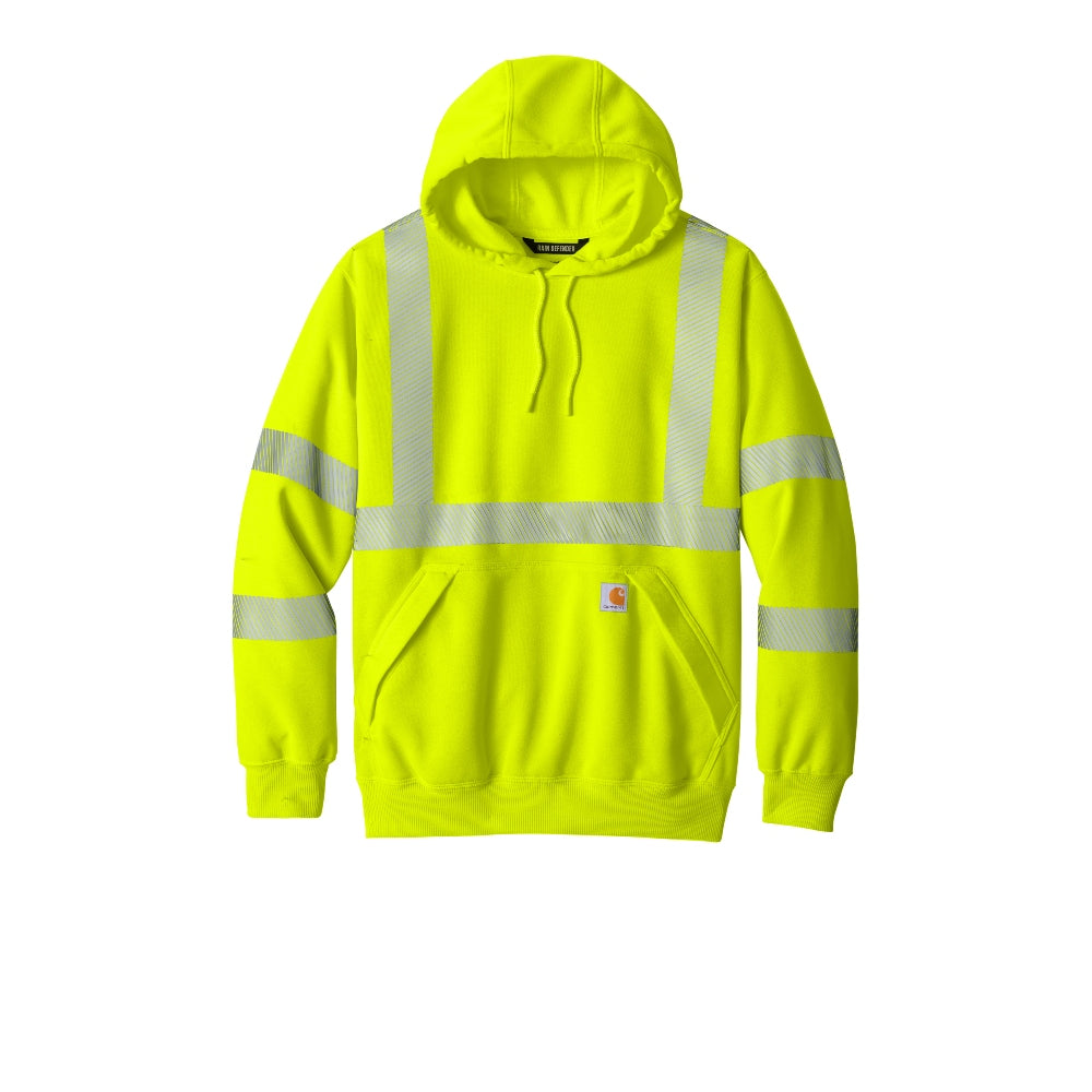 Carhartt® ANSI 107 Class 3 Hooded Sweatshirt - Brite Lime