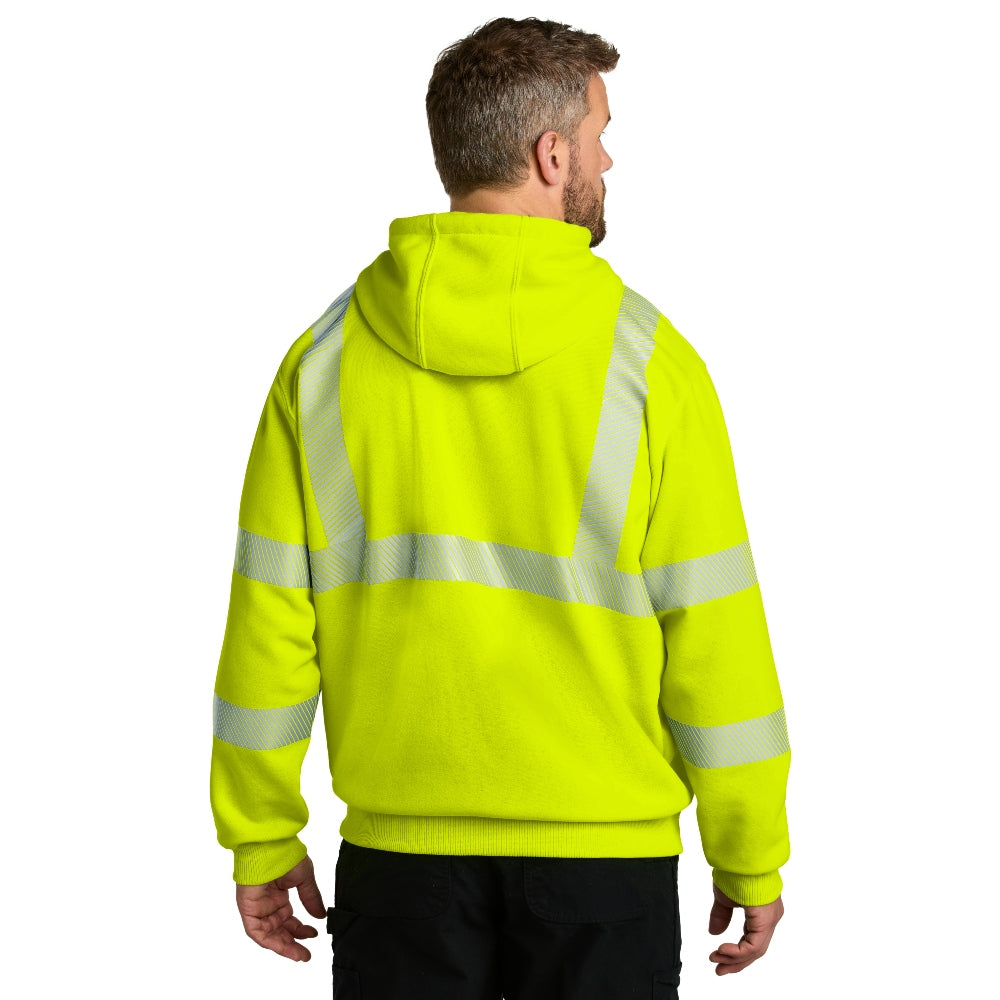 Carhartt® ANSI 107 Class 3 Hooded Sweatshirt - Brite Lime