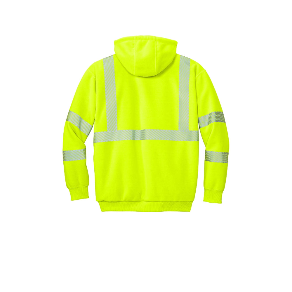 Carhartt® ANSI 107 Class 3 Lined Full-Zip Sweatshirt - Brite Lime
