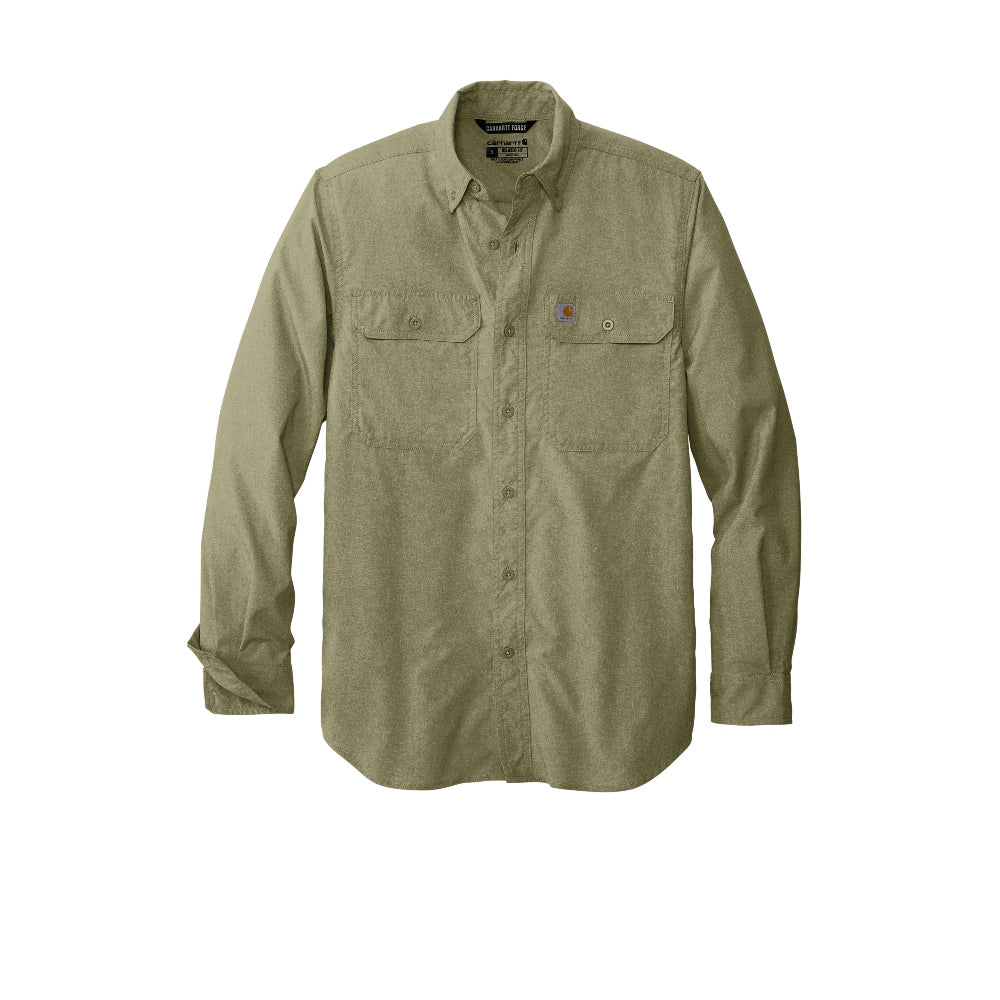 Carhartt Force® Solid Long Sleeve Shirt - Burnt Olive