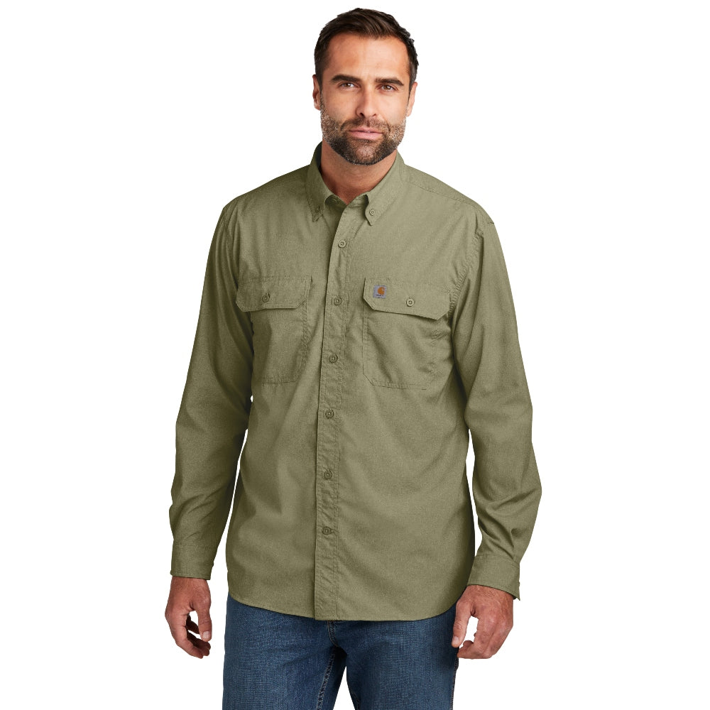 Carhartt Force® Solid Long Sleeve Shirt - Burnt Olive