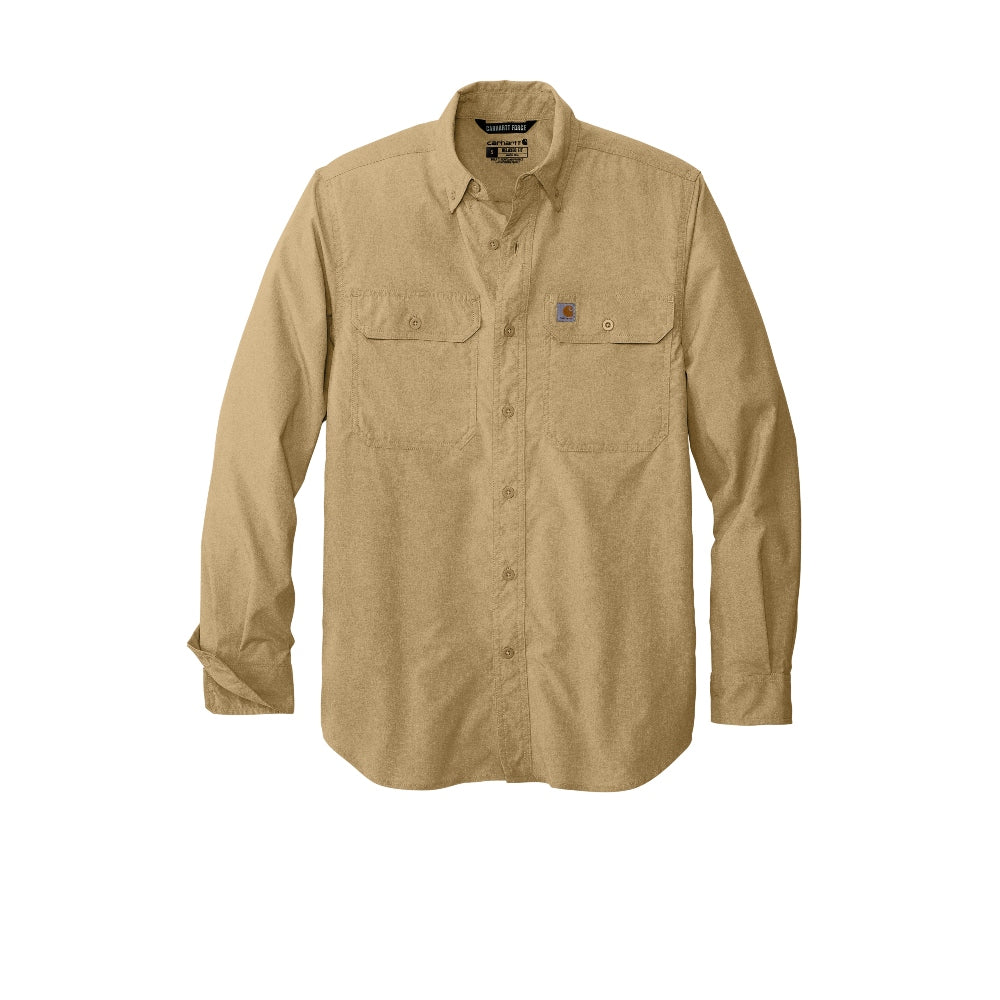 Carhartt Force® Solid Long Sleeve Shirt - Dark Khaki