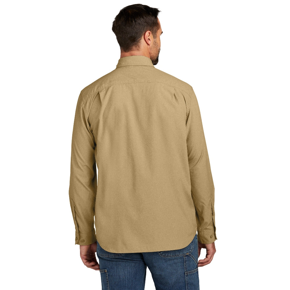 Carhartt Force® Solid Long Sleeve Shirt - Dark Khaki