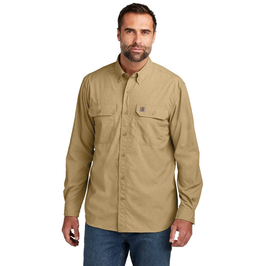 Carhartt Force® Solid Long Sleeve Shirt - Dark Khaki