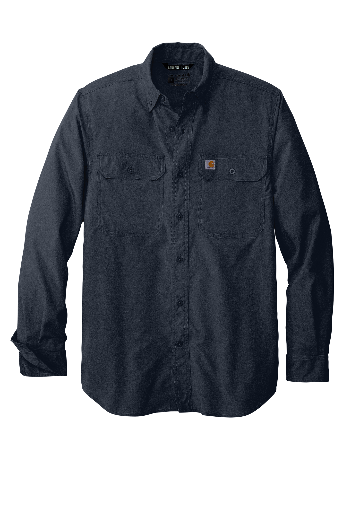 Carhartt Force® Solid Long Sleeve Shirt - Navy
