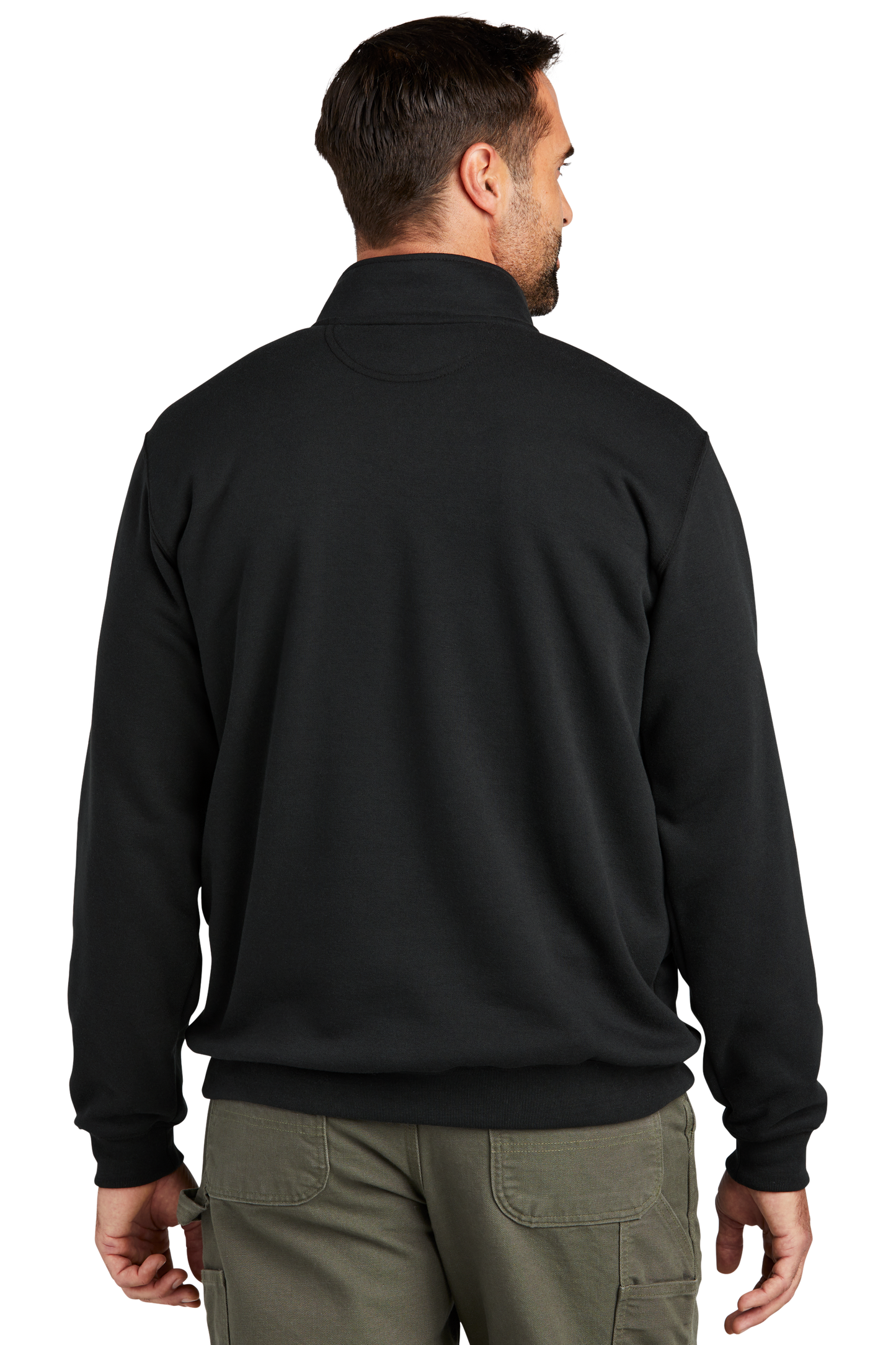 Carhartt® Midweight 1/4-Zip Mock Neck Sweatshirt - Black