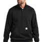 Carhartt® Midweight 1/4-Zip Mock Neck Sweatshirt - Black