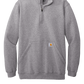 Carhartt® Midweight 1/4-Zip Mock Neck Sweatshirt - Heather Grey