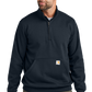 Carhartt® Midweight 1/4-Zip Mock Neck Sweatshirt - New Navy