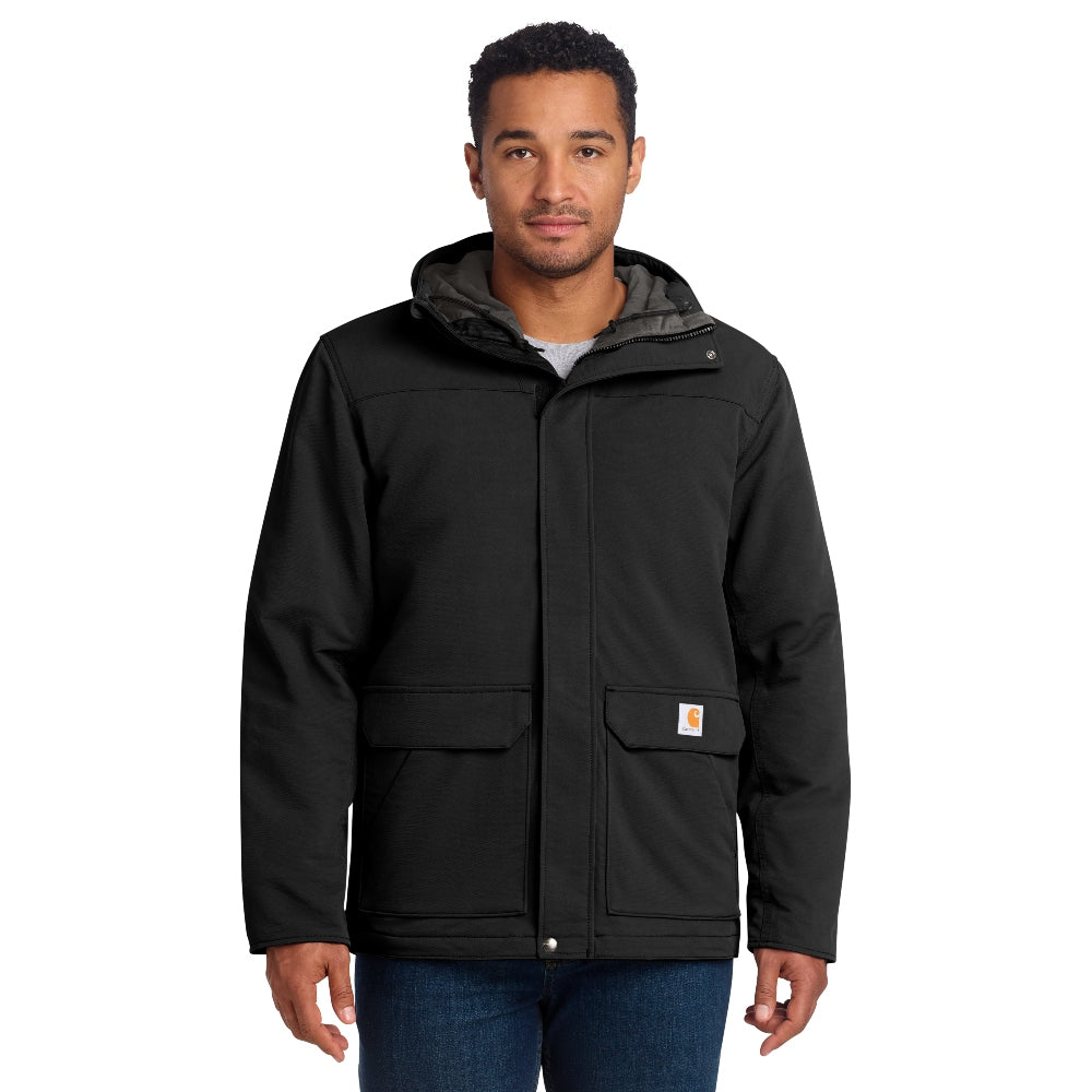 Carhartt® Super Dux™ Insulated Hooded Coat - Black