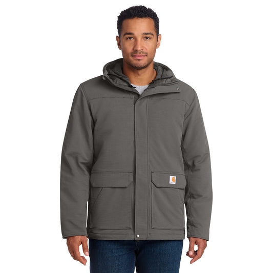 Carhartt® Super Dux™ Insulated Hooded Coat - Gravel