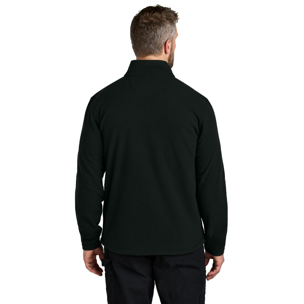 Carhartt® Textured Full-Zip Fleece Jacket - Black