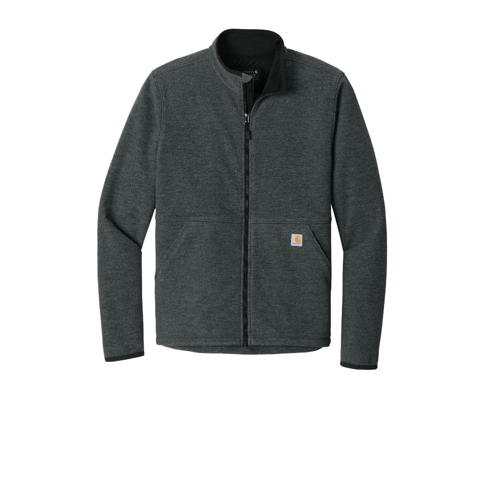 Carhartt® Textured Full-Zip Fleece Jacket - Carbon Heather