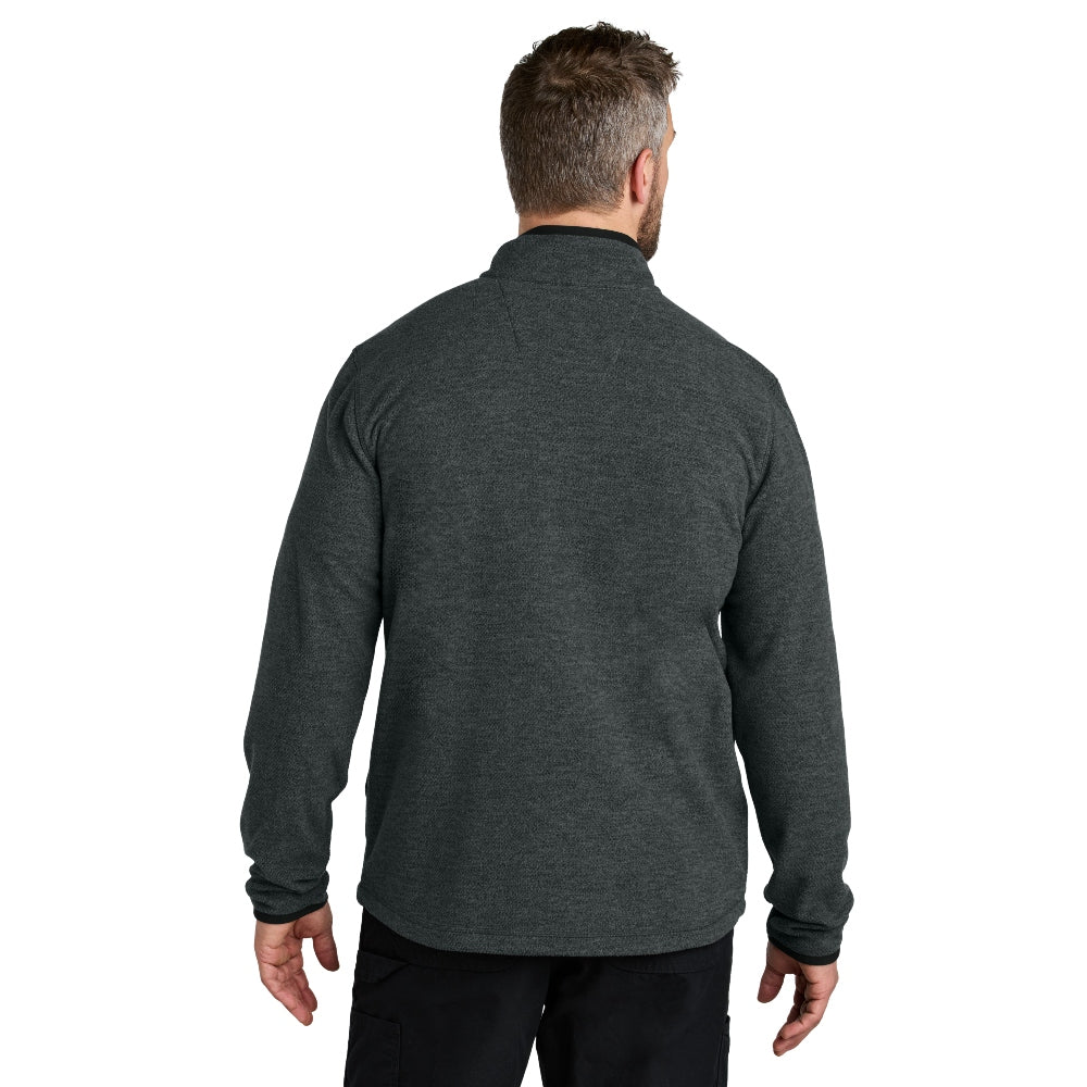 Carhartt® Textured Full-Zip Fleece Jacket - Carbon Heather