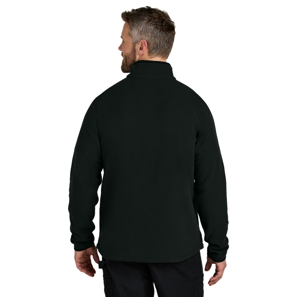Carhartt® Textured 1/2-Zip Fleece Jacket - Black