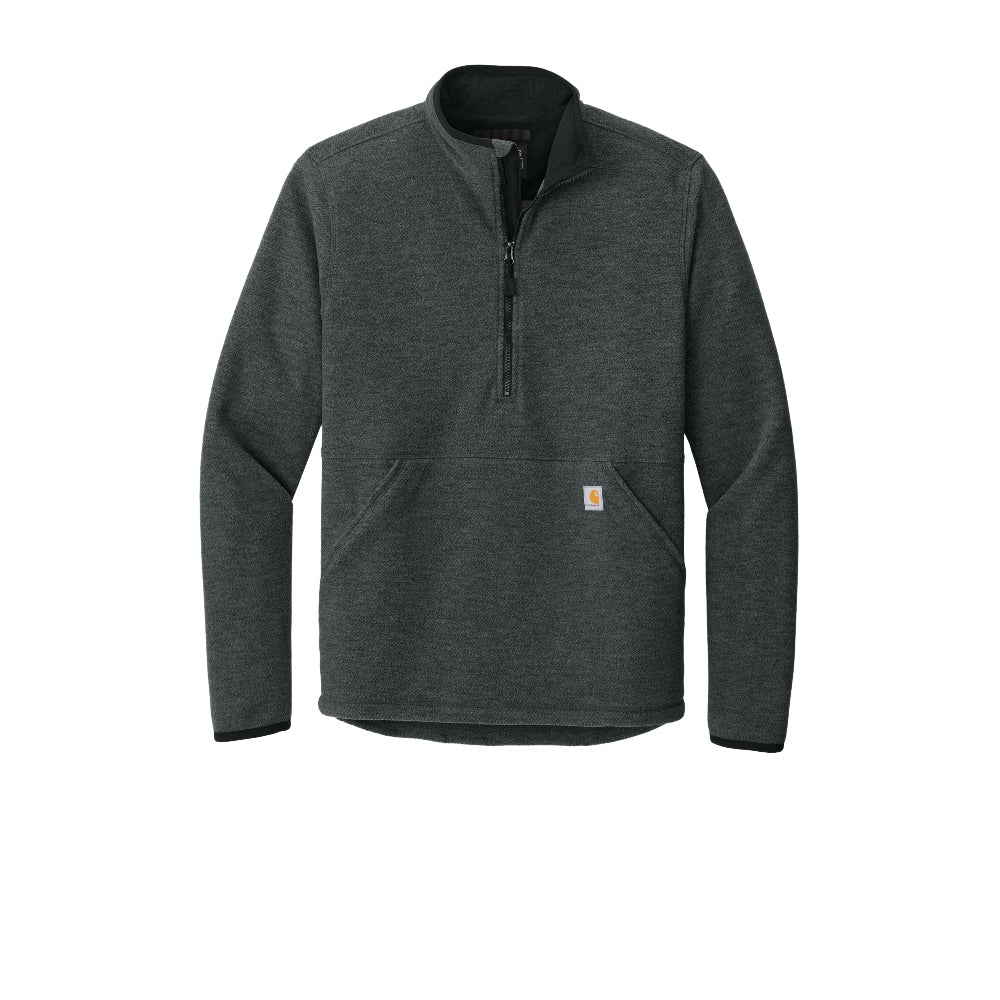Carhartt® Textured 1/2-Zip Fleece Jacket - Carbon Heather