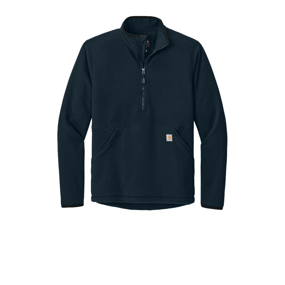Carhartt® Textured 1/2-Zip Fleece Jacket - Navy