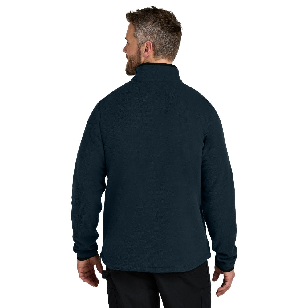 Carhartt® Textured 1/2-Zip Fleece Jacket - Navy