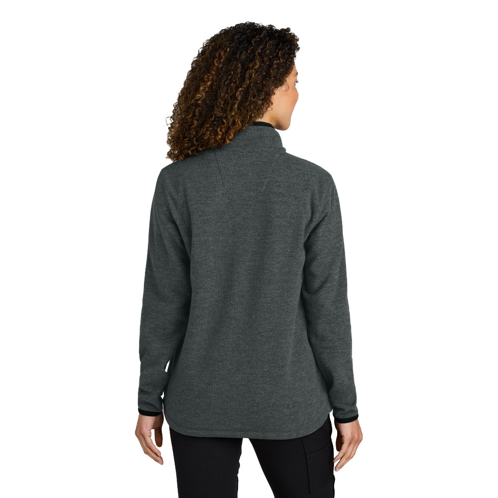 Carhartt® Women’s Textured Full-Zip Fleece Jacket - Carbon Heather