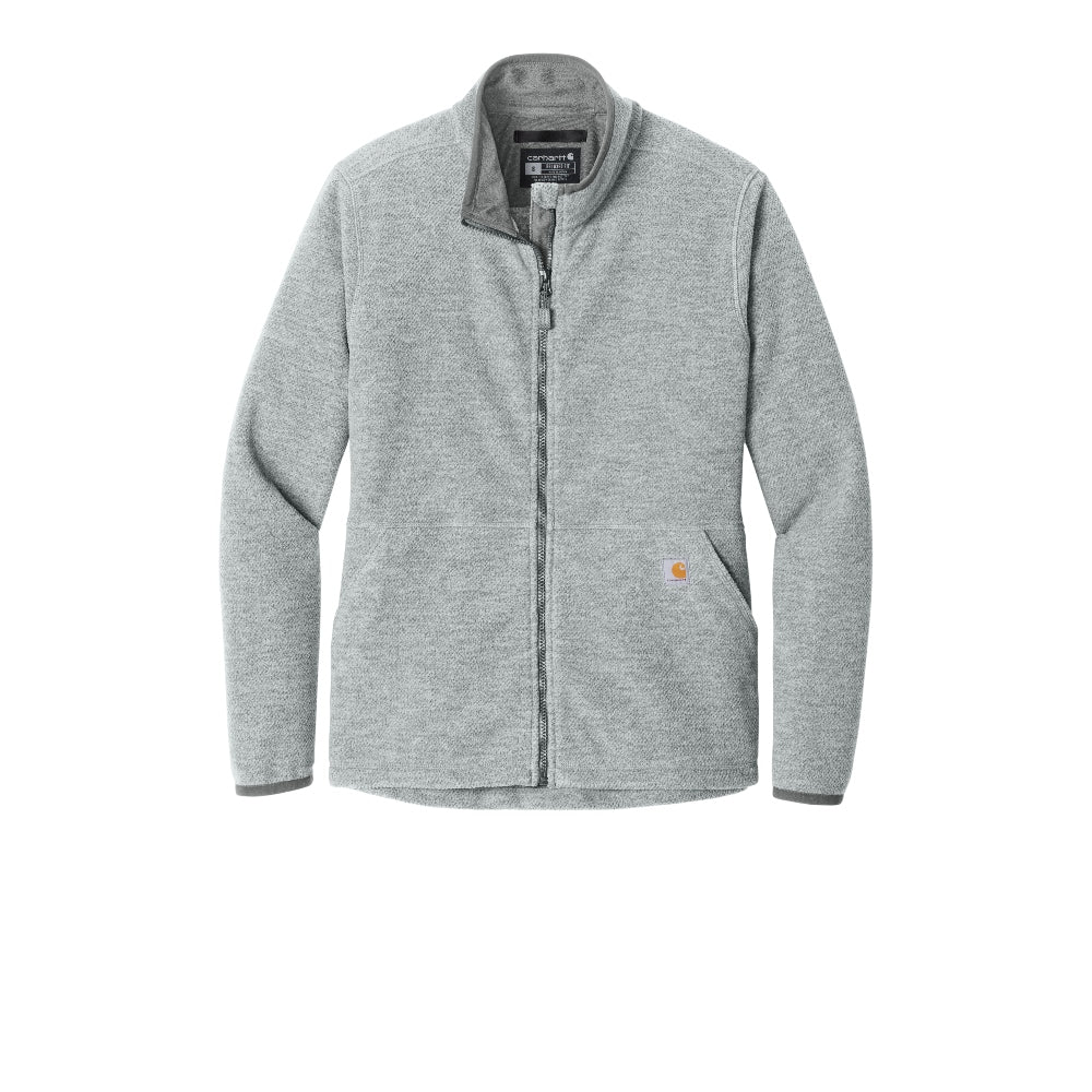 Carhartt® Women’s Textured Full-Zip Fleece Jacket - Heather Grey