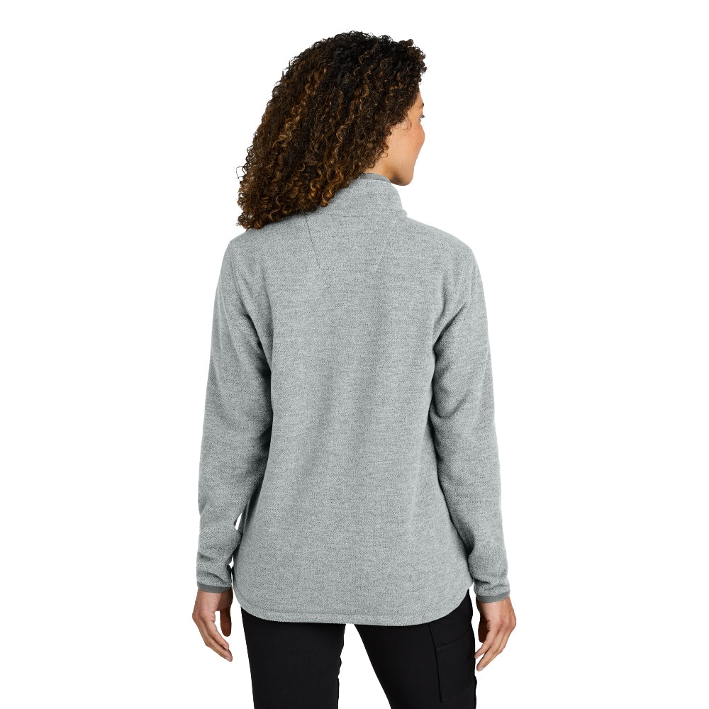 Carhartt® Women’s Textured Full-Zip Fleece Jacket - Heather Grey