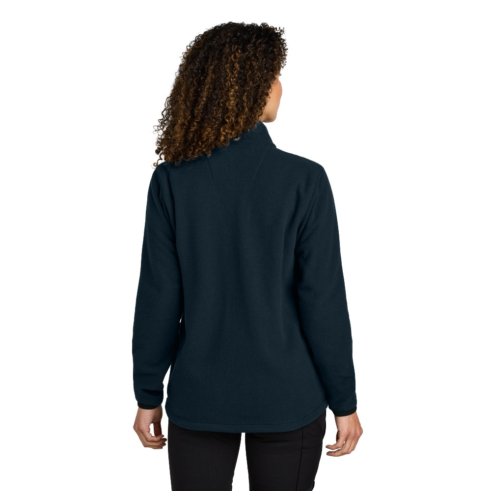 Carhartt® Women’s Textured Full-Zip Fleece Jacket - Navy
