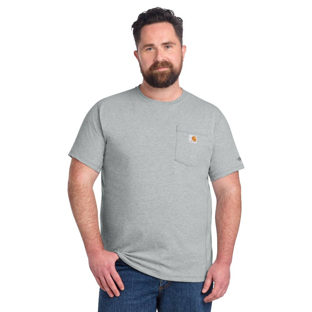 Carhartt Force® Short Sleeve Pocket T-Shirt - Heather Grey