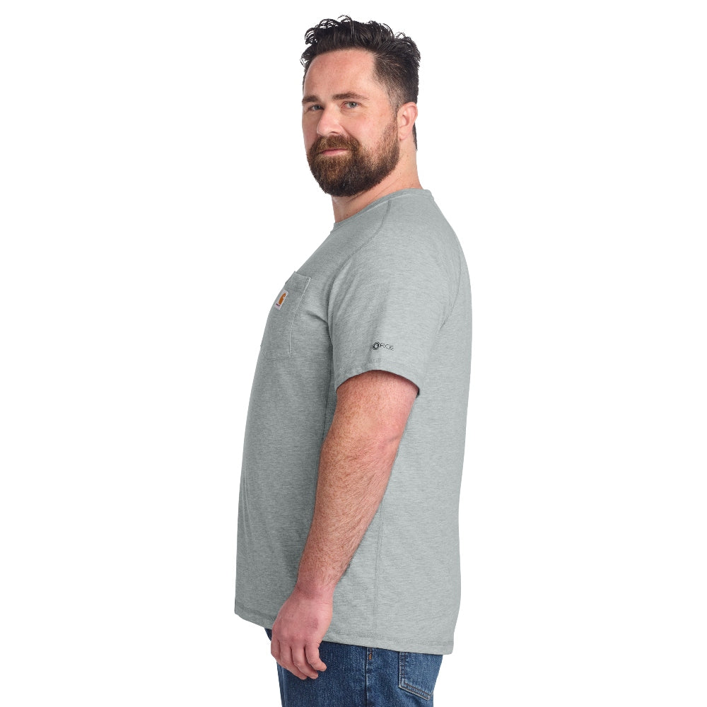 Carhartt Force® Short Sleeve Pocket T-Shirt - Heather Grey